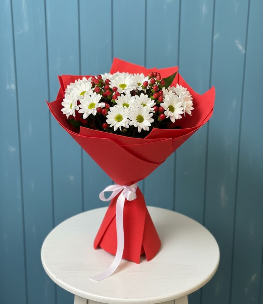 Букет цветов из: Хризантемы в Смоленке