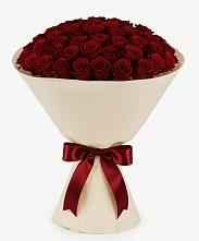 Букет 101 Бордовая роза Блэк Бакарра в Смоленке