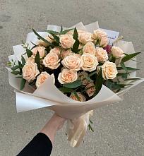 Букет Кремовые розы Латте в Смоленке