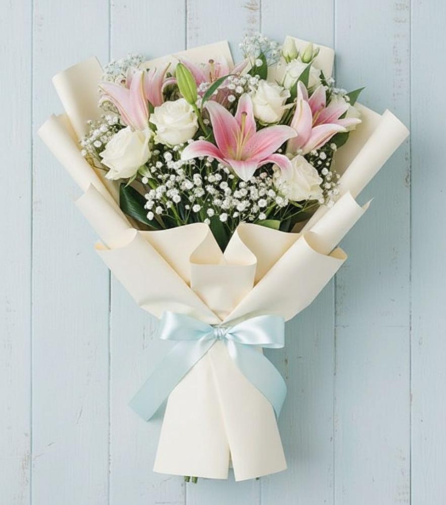 Букет цветов из: Лилии в Смоленке