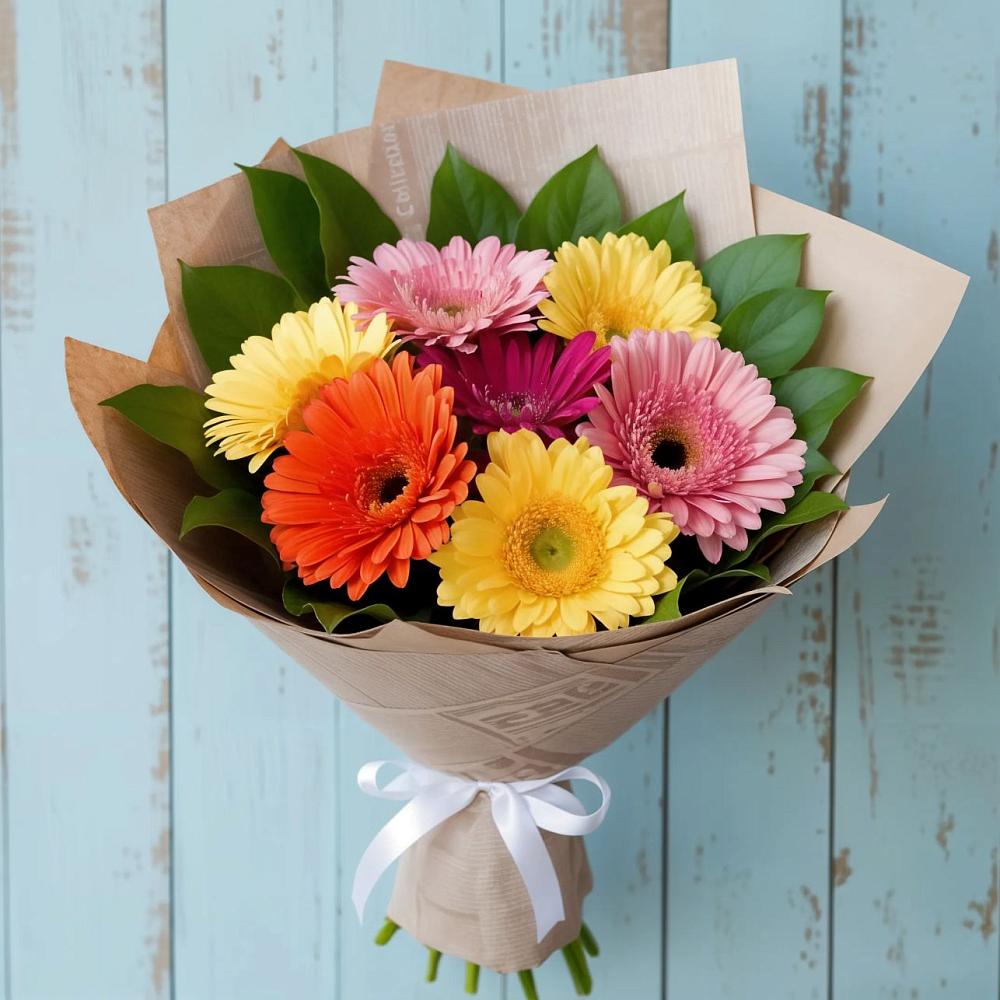 Букет цветов из: Герберы в Смоленке