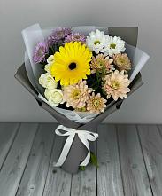 Букет цветов из:  Розы, Герберы и Хризантемы #REPLACE_PRED# Смоленке