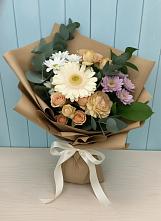 Букет цветов из:  Герберы и Хризантемы в Смоленке