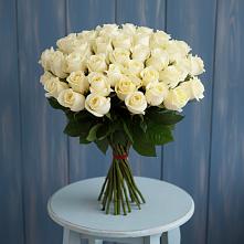 Букет 51 Белая роза Эдлесс Лав #REPLACE_PRED# Смоленке