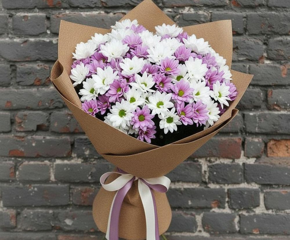 Букет цветов из: Хризантемы в Смоленке