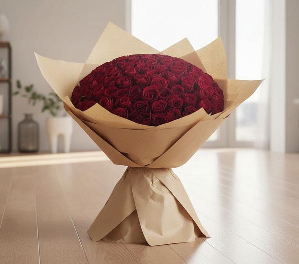 Букет 101 Красная роза в Смоленке