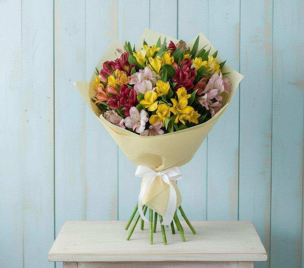 Букет цветов из: Альстромерии в Смоленке